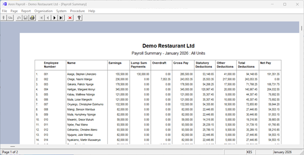 Aren Payroll